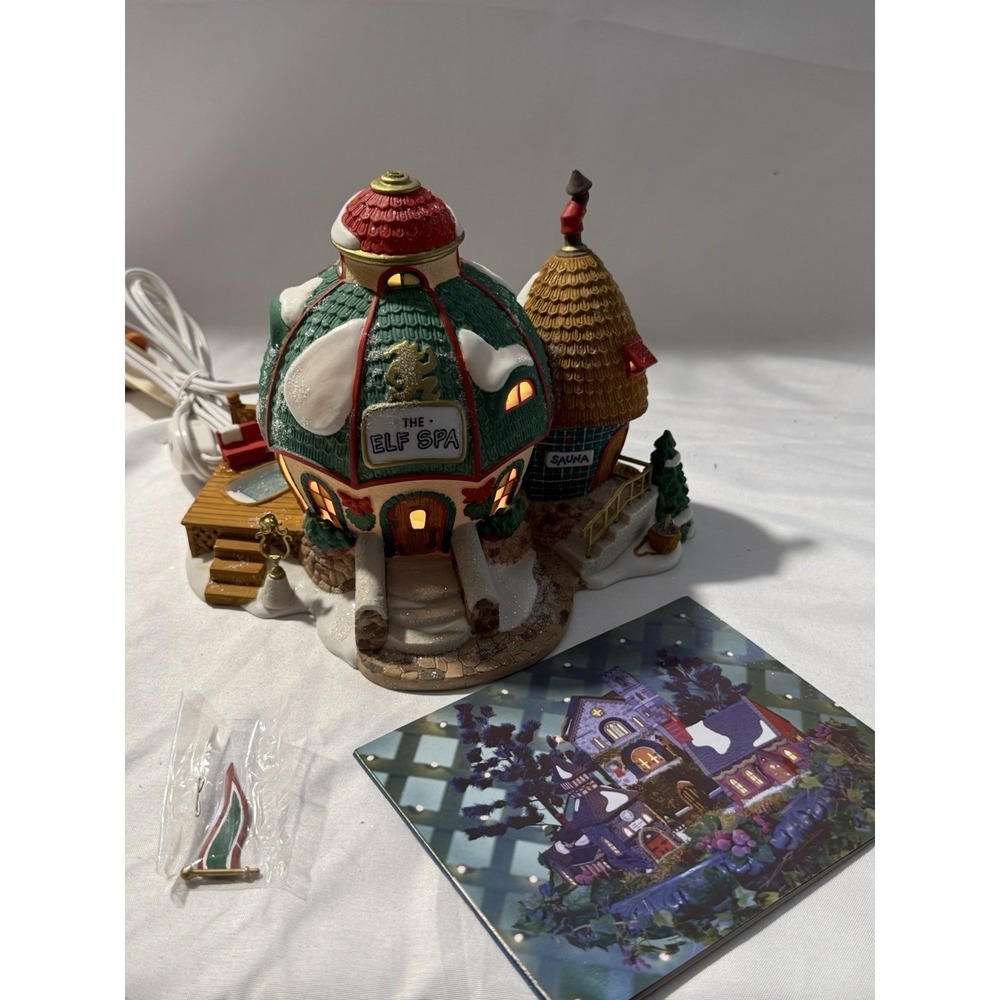 Dept 56 North Pole Elf Land The Elf Spa #56402 Lighted Village w Box